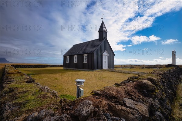 Black wooden church