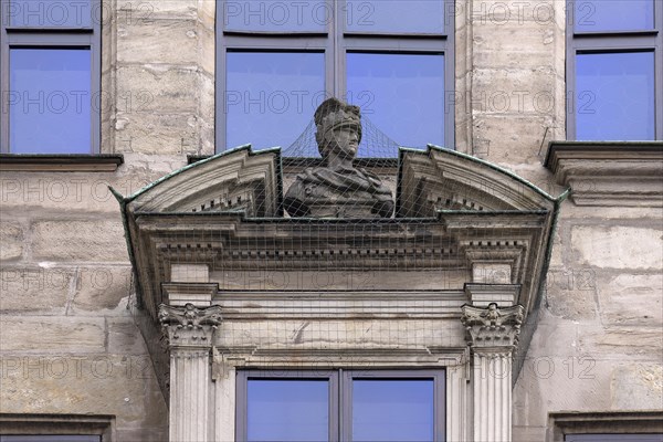 Detail of the historic choir with dovecot on the Fembohaus