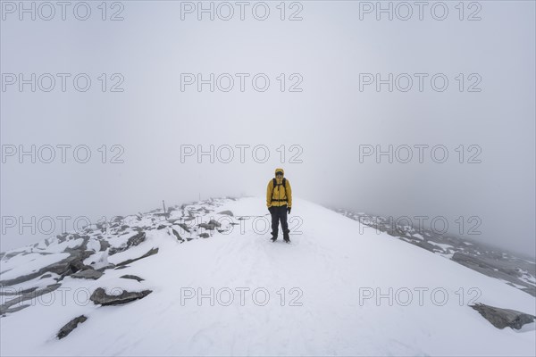 Climbers in the snow