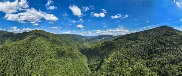 Aerial of the Unesco site Atlantic Forest South-East Reserves