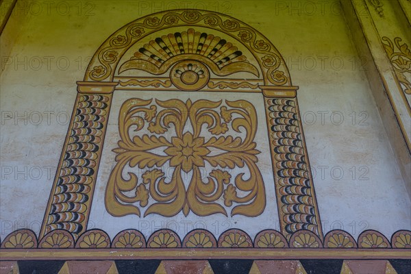 Colourful painting of the mission of Concepcion