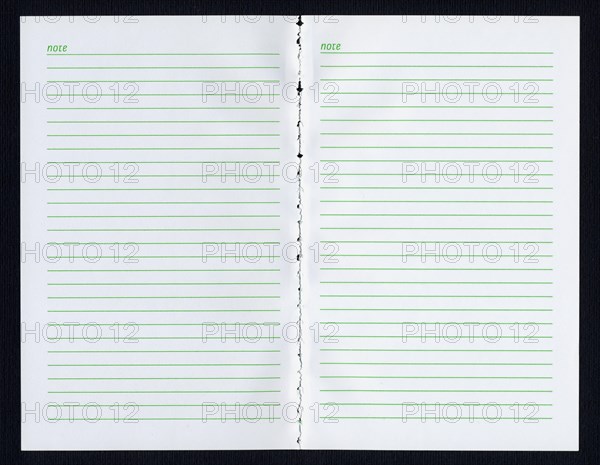 Blank notebook page