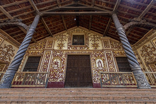 Painted front of the San Miguel de Velasco mission