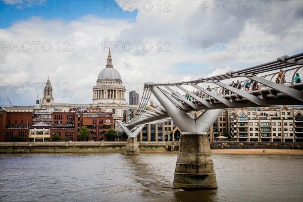 Millennium Bridge and St Paul's Cathedral