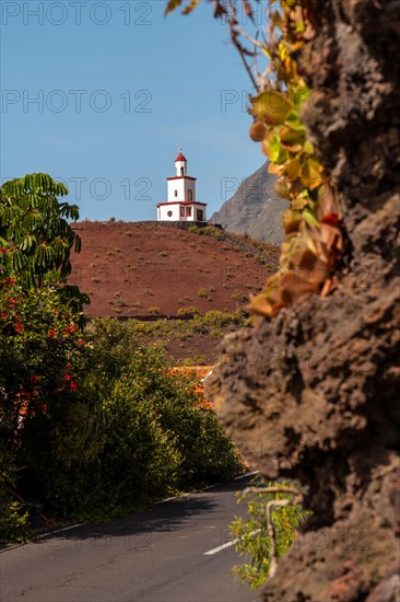 Joapira bell tower above the parish church of Nuestra Senora de Candelaria in La Frontera on El Hierro