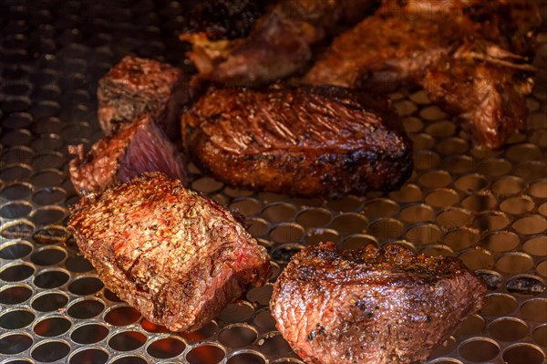 Brazilian barbecue of beef cooked on the grill or on a skewer