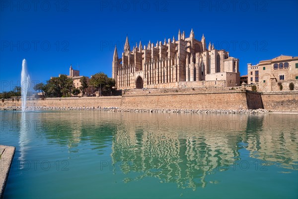 Cathedral of Saint Mary La Seu in Gothic architectural style Gothic architecture