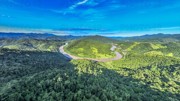 Aerial of the Iguape river