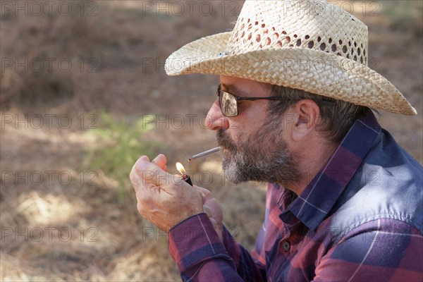 Man with hat