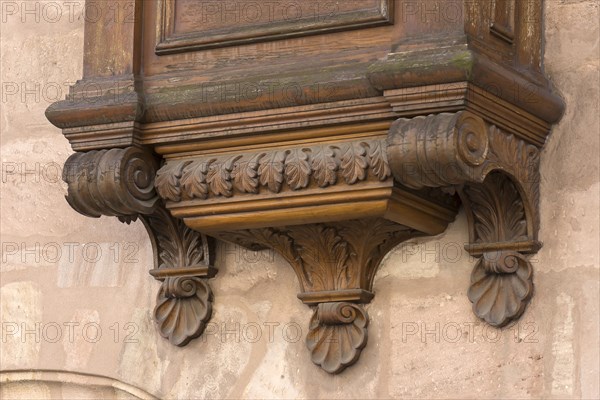 Detail of the historic oriel