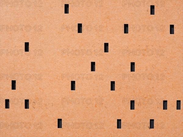 Orange punched card for programming