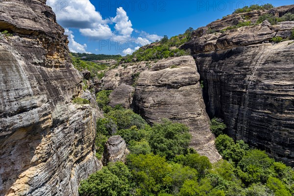 Sandstone cliffs at Pedra Furada