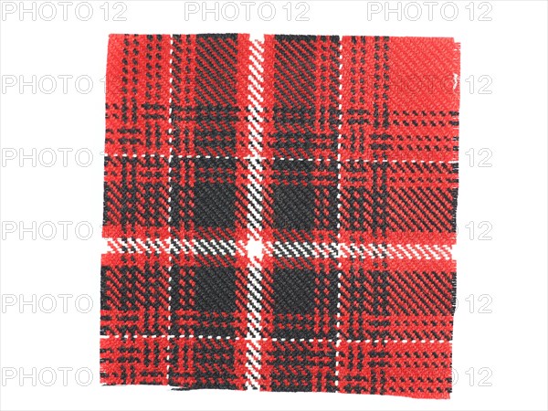 Tartan fabric sample