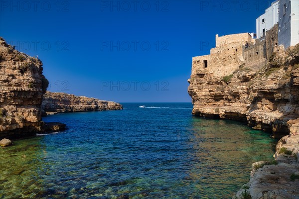 Bathing bay in Polignano a Mare