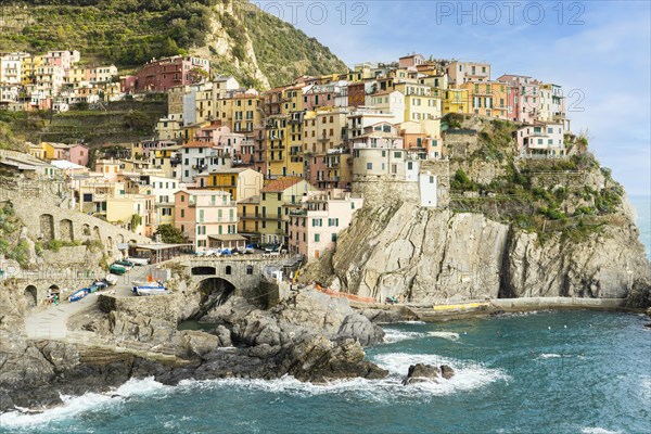 View of Manarola village in Cinque Terre