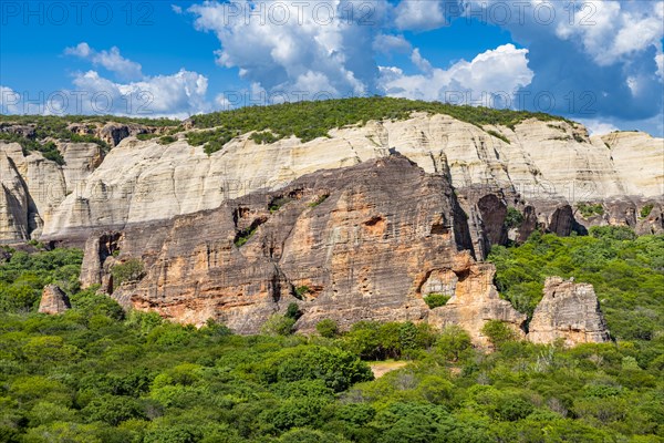 Sandstone cliffs at Pedra Furada