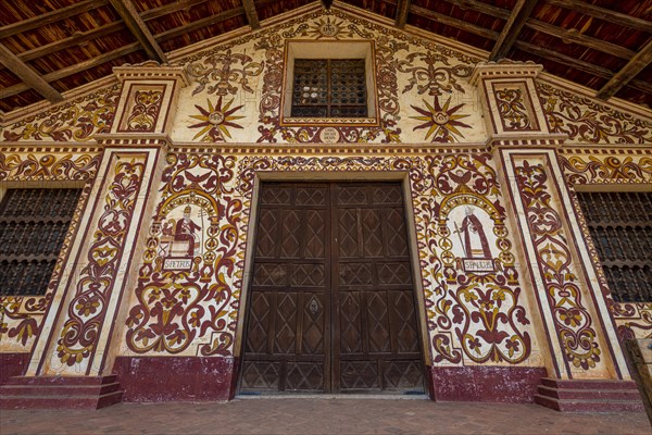 Painted front of the San Miguel de Velasco mission