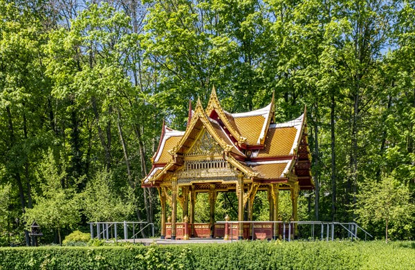 Siamese Temple Sala-Thai II in the spa gardens of Bad Homburg vor der Hoehe