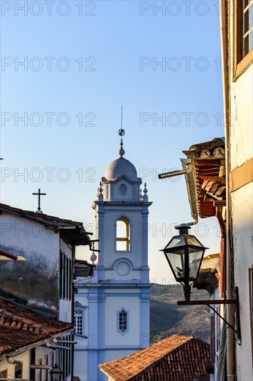 Details of the colonial architecture of the historic city of Diamantina in Minas Gerais and its houses and churches