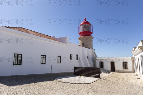 Historic lighthouse at Cape Cabo de Sao Vicente