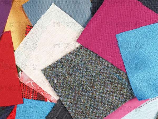 Many fabric samples