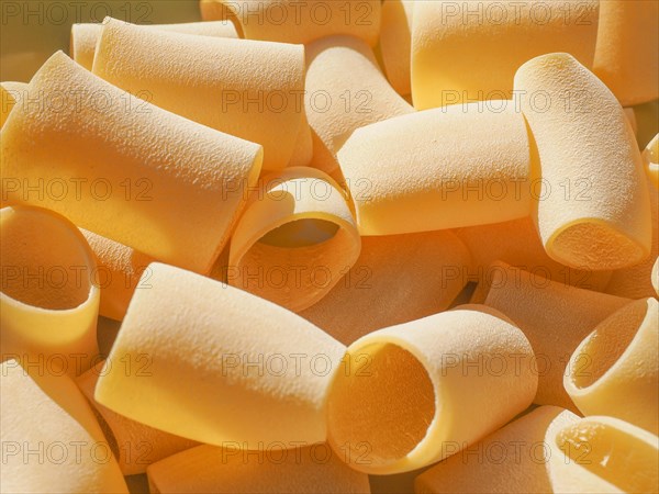 Paccheri pasta background