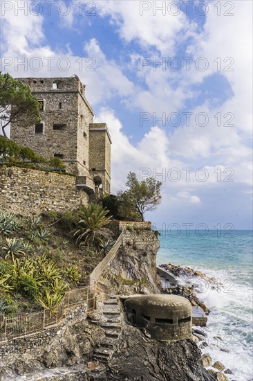 Dawn Tower overlooking the sea in Monterosso al mare