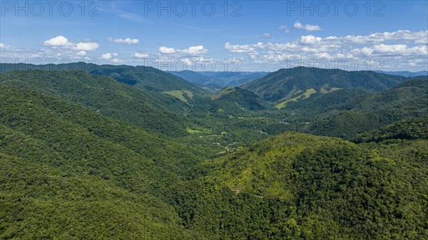 Aerial of the Unesco site Atlantic Forest South-East Reserves