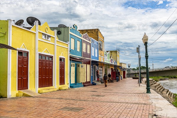 Tiny stores along the acre river