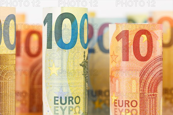 Euro banknotes save money finances background pay pay banknotes in Stuttgart