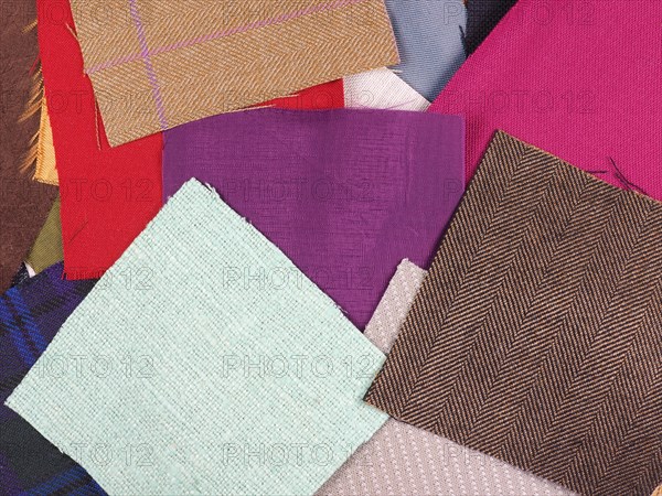 Many fabric samples