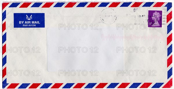 Letter or small packet envelope isolated over white