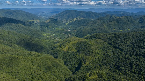Aerial of the Unesco site Atlantic Forest South-East Reserves