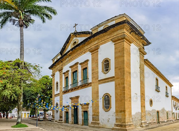 Famous churches in downtown of the ancient and historic city of Paraty on the south coast of the state of Rio de Janeiro founded in the 17th century