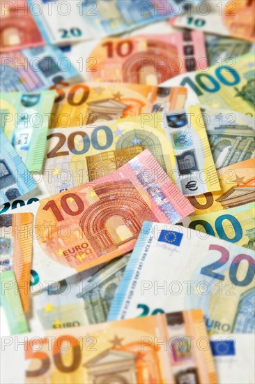 Euro banknotes save money finances background pay pay banknotes in Stuttgart