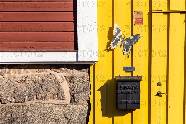 Typical Swedish house facade in Ronneby