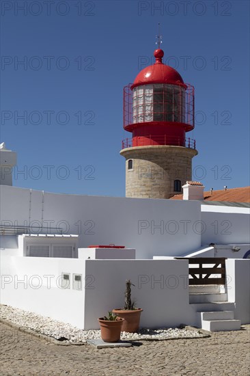 Historic lighthouse at Cape Cabo de Sao Vicente