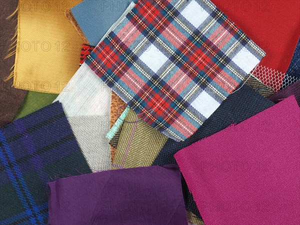 Many fabric samples