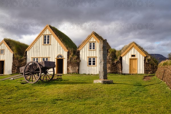 Grass sod houses