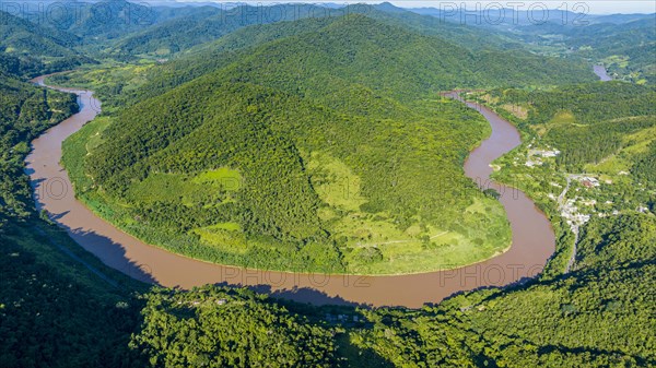 Aerial of the Iguape river