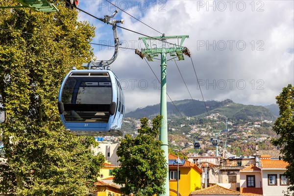 Funchal cable car to the botanical garden on Madeira Island