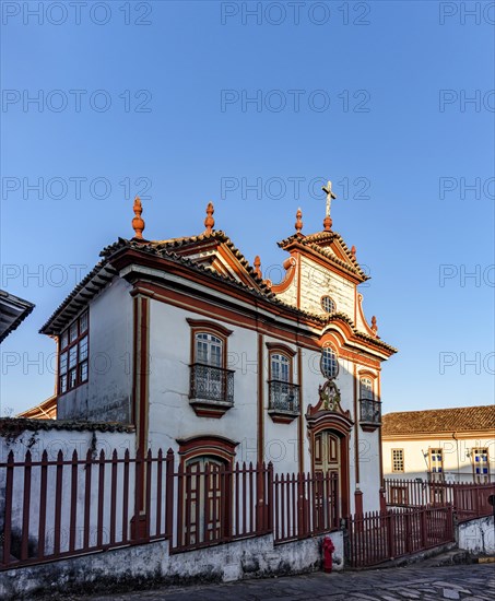 Old baroque church in the historic city of Diamantina in Minas Gerais which during the empire was an important diamond production center in Brazil