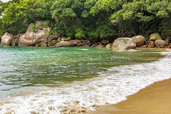 Untouched and deserted beach