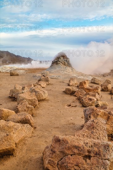 Steaming fumarole