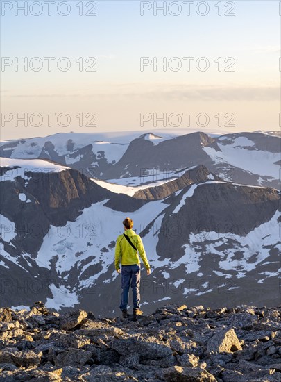 Hikers at the summit of Skala