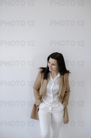 Portrait of a dark-haired woman