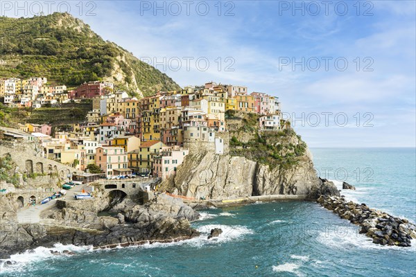 View of Manarola village in Cinque Terre