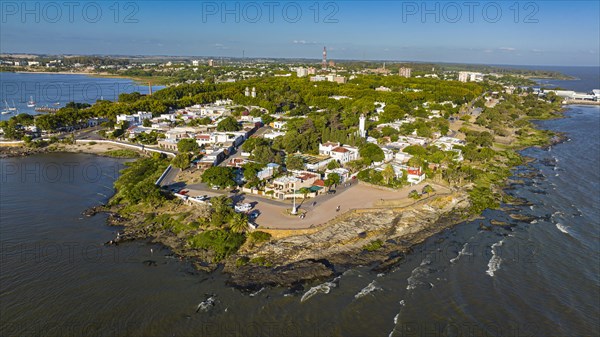 Aerial of the Unesco site Colonia del Sacramento