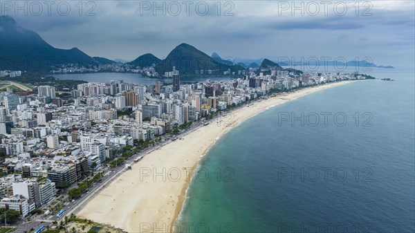 Aerial of Leblon beach