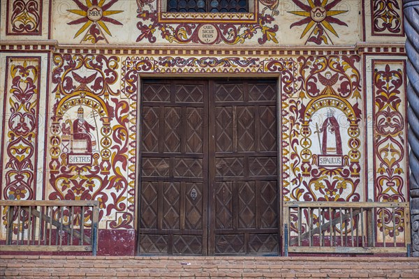 Painted front of the San Miguel de Velasco mission